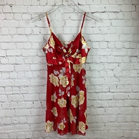 Victoria's Secret Other - VICTORIA’S Secret Red Floral Nighty Size Small